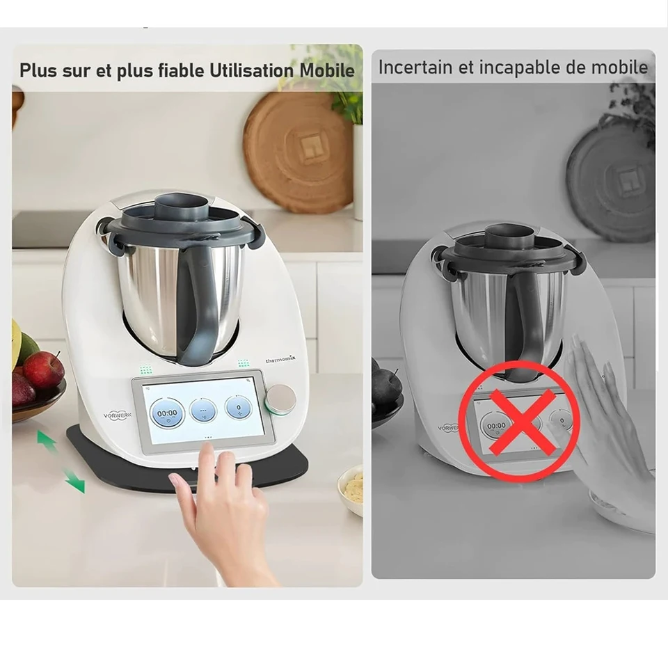Voor Thermomix TM6 TM5 glijplank acryl - snel verplaatsen rolplank voor