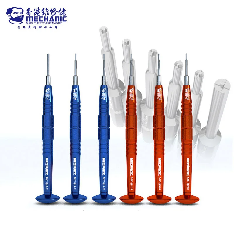 

Набор отверток MECHANIC Precision серии MC для ремонта очков, часов, телефонов, инструменты для открывания с Phillips 1,5 1,2 2,5 Y0.6 Torx 0,8