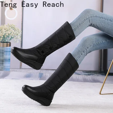 Down Warm Plush High Snow Boots Women 2023 Winter Shoes Platform Women's Over-the-Knee Boots Female Fashion Fur Water-proof Shoe