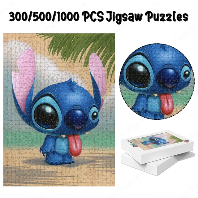 Stitch In Love !! Jigsaw Puzzle by Gaming-Fashion