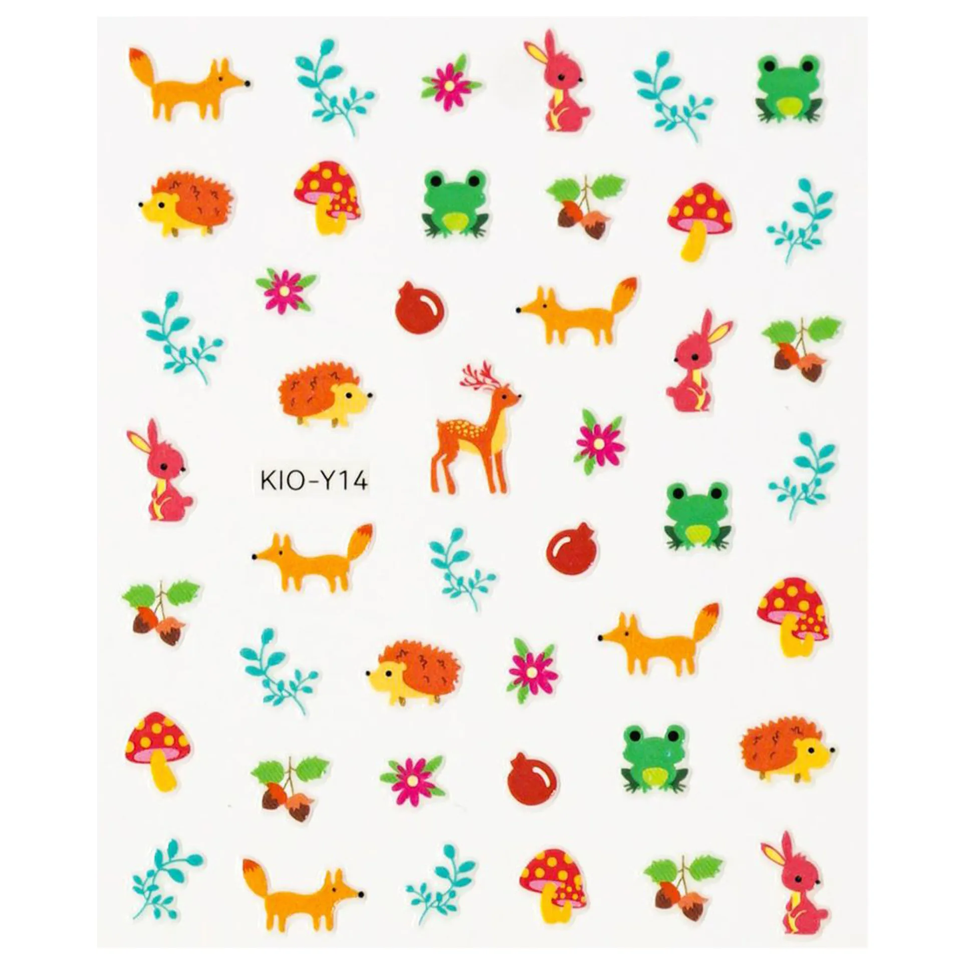 40pcs/sheet Relief Stickers for Kids Diy Handaccount Headphone Shell Decoration Luminous in The Dark Fish Flower Dinosaur Rabbit