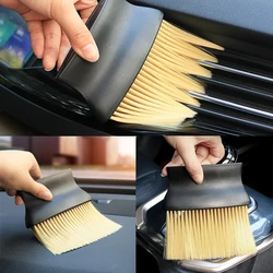 Brosse d'évent de climatiseur de voiture, Microfibre nettoyeur de calandre de voiture, nettoyage de détail de sortie d'air, plumeau, outils de détail automobile 