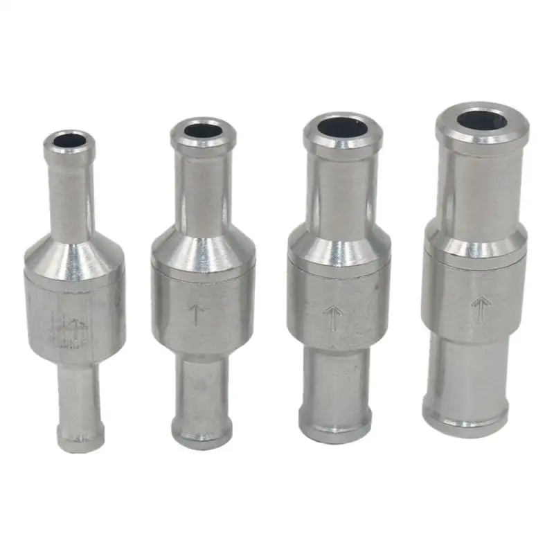 car One-Way Fuel Check Valve Aluminum Alloy 4/6/8/10/12mm High-Temperature Resistant Oil Circuit Water Pumps Check Valve 1pc check valve