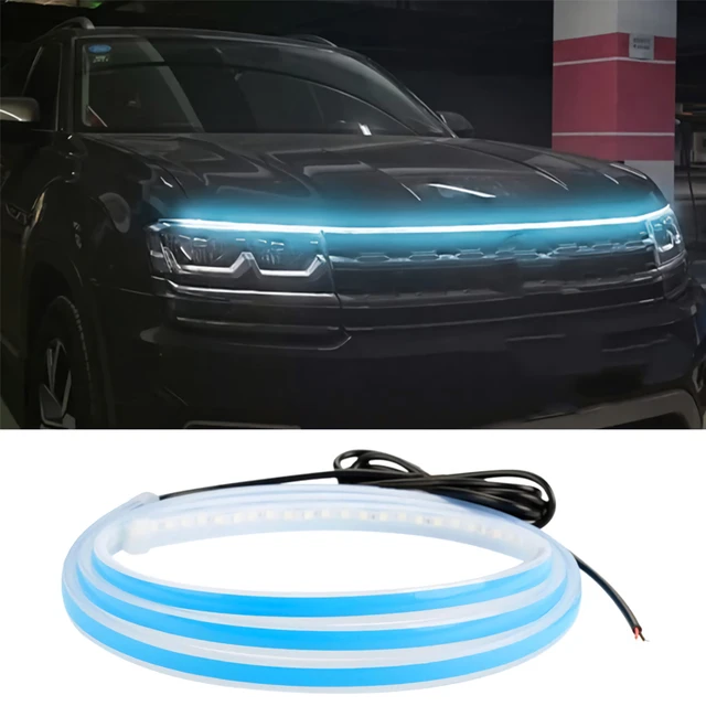 LED Daytime Running Light Strips LED Car Hood Lights DRL Auto Headlight Strip Flexible Waterproof Drl Led Lamp 1