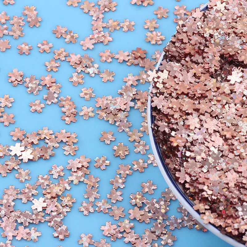 Umwelt freundliche Haustier schlanke 4mm Kreuz stern Nagel Pailletten Champagner Glitter Pailletten Handwerk Pailletten Nail Art Dekoration Pailletten – Detail 5