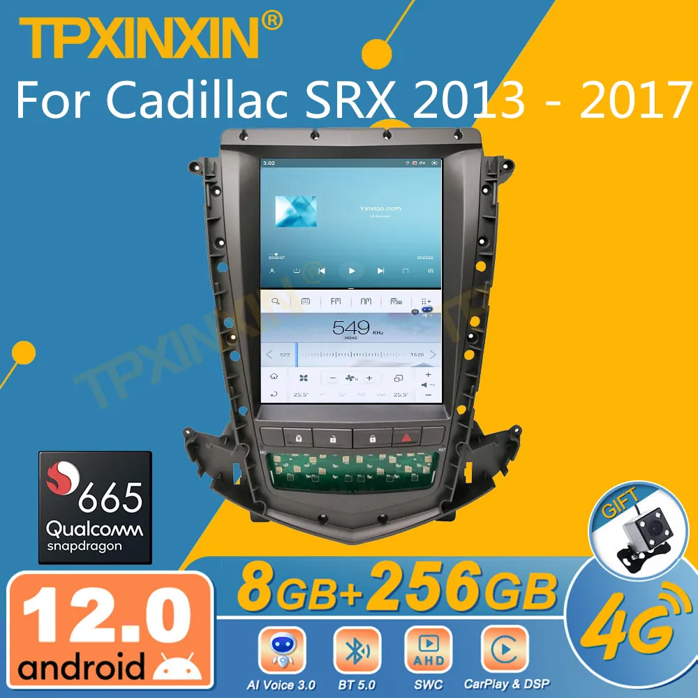 

Автомагнитола для Cadillac SRX 2013-2017, Android, экран Tesla, 2Din стереоприемник, Авторадио, мультимедийный плеер с GPS Навигатором, головное устройство