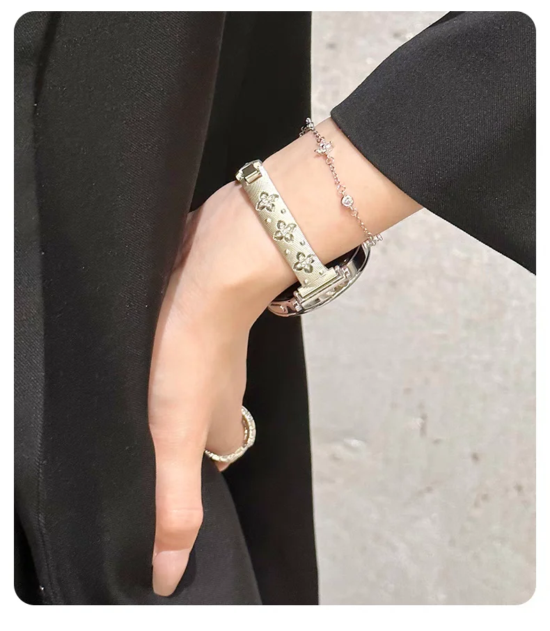 Elegant Bling Metal Bracelet Strap