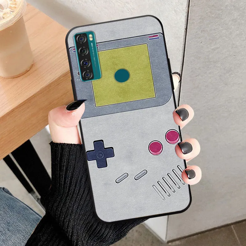 TCL 20 SE Cute Cat Silicone Phone Case - Protective TPU Bumper Cover