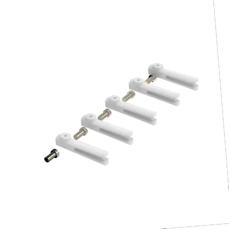 RC Airplane Control Horns 20x11mm+1.2x21mm Clevis+Pushrod Connector Linkage Stopper 1.3mm+1.2x180mm Steel Z Style Pushrods Parts