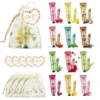 12 Hand gift Hand cream and lip balm set Friends Party Gift with love net bag and thank you card Holiday gift 2
