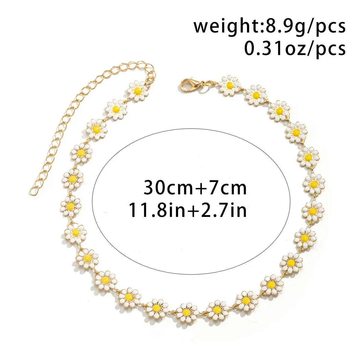 [ENGBROX] aespa着用☆PASTEL MOMENT DAISY NECKLACE aespa宁艺卓（NINGNING）同款]pastel moment daisy necklace
