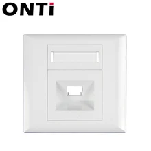  ONTi 10pcs/lot Fiber Wall Socket Plate SC LC ST Optical Fiber Panel Faceplate Outlet Plug 86type 