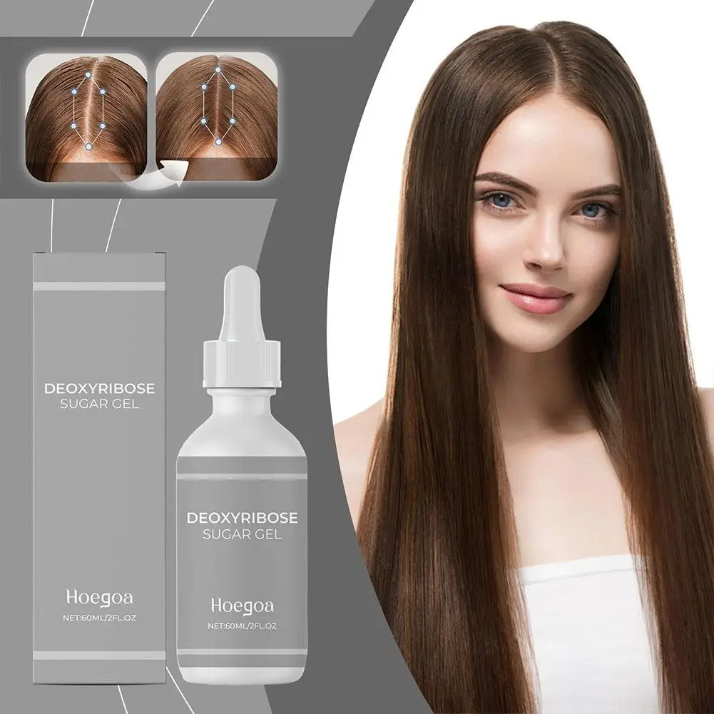 Hair Growth Oil 60ml Hair Thickening Gel upgraded Deoxyribose Gel for Growth Revitalize safe for woman and man