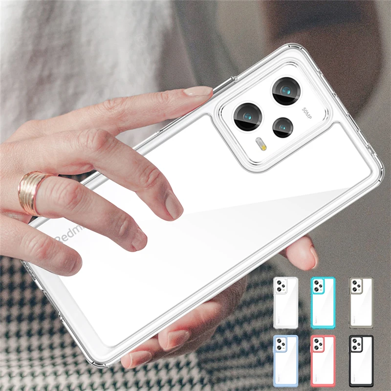 Per Redmi Note 12 Pro Plus Custodia Cover Redmi Note 12 Pro Plus Capas New Trasparente Clear Fundas Redmi Note 11 12 Pro Plus 11S 5G
