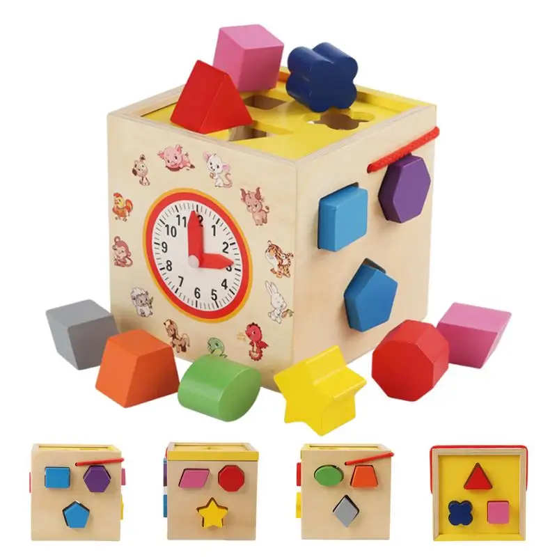 

Деревянная сортировочная и подходящая игрушка в форме сортировщика по методу Монтессори, игрушки для детей, девушек и мальчиков, сортировочные подарки для