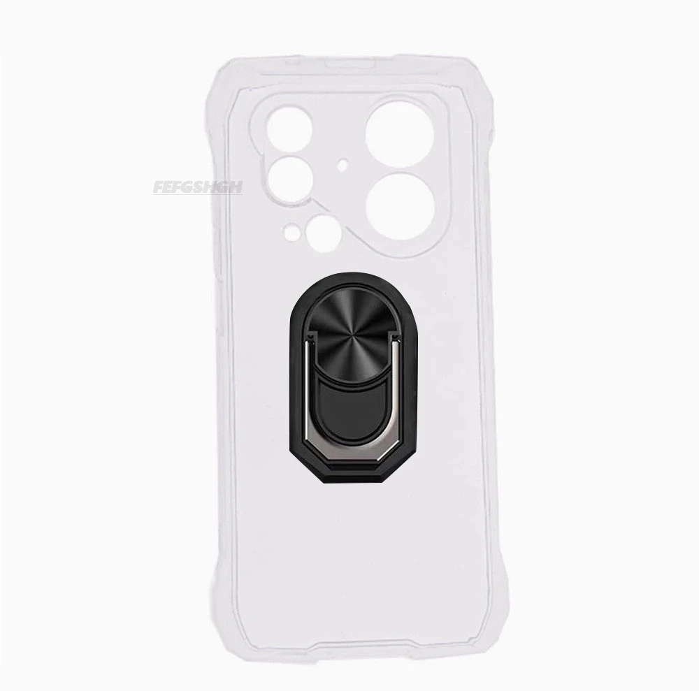 Blackview Oscal Pilot 6 - 6.78 Soft TPU Silicone Phone Case with Back Finger Ring and Bracket