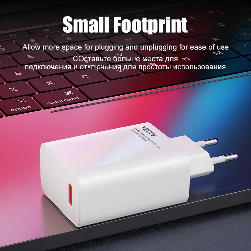 รูปสินค้า อะแดปเตอร์ชาร์จเร็ว Xiaomi 120W ชาร์จเต็มเร็ว ใช้ได้กับหลายรุ่น