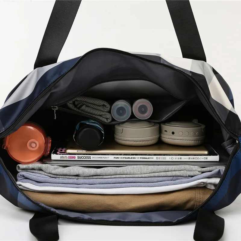 Multi-pocket Partition Fitness Portable Large Capacity Checker Travel Bag Mother-to-be Handbag Shoes Bag Waterproof