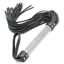 Crystal Handle Handwork Make Genuine Leather Tassel COW LEATHER Whip,Horse Whip