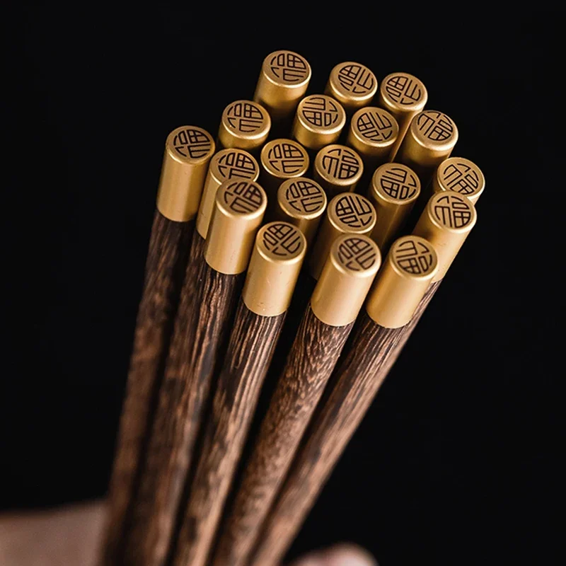 10 Pairs Wooden Chopsticks Set Chinese Chopsticks Japanese Sushi Sticks Reusable Korean Food Chop Sticks Wood Cutlery Tableware
