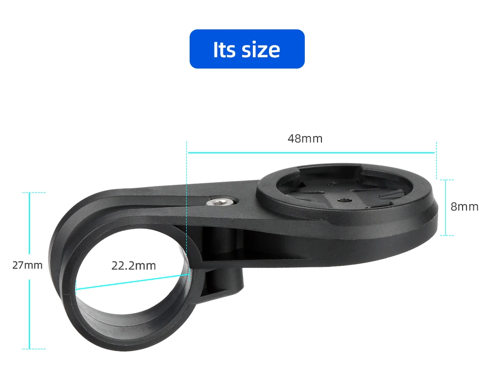 Fahrrad-TT-Lenker-Computerhalterung für Garmin IGPS Edge 500 800 510 810 XOSS – Unterstützung für Rennrad-Lenkerbügel 22,2 mm – Fahrradzubehör – Detail 3