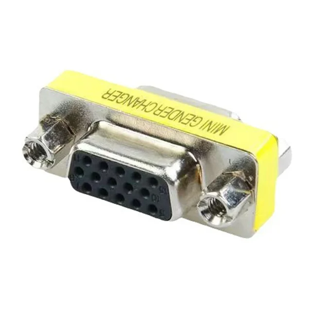 DB15 15Pin VGA Female To Female/Male To Male/Female Rs232 Serial Port Com Connector Mini Gender Changer Adapter Null Modem 1