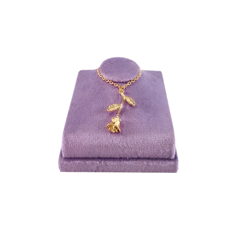 Mini Neck Portrait Model Jewelry Rack Pendant Necklace Showing Stand Jewelry Display Props for Jewelry Store Window Counter