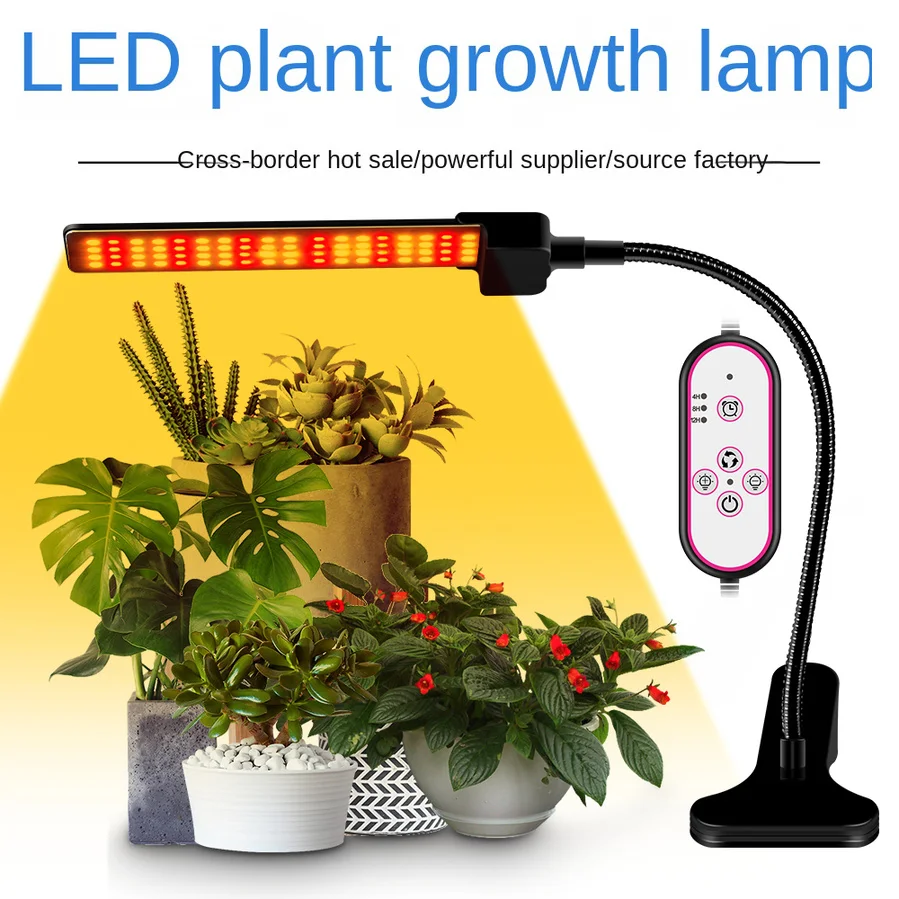 Volle Geführte spektrum Wachsen Lichter Innen Pflanze Hydrokultur Blume Besten Pflanzen Wachsen Lampe 5V USB Halterung Bar Mit Teleskop stehen