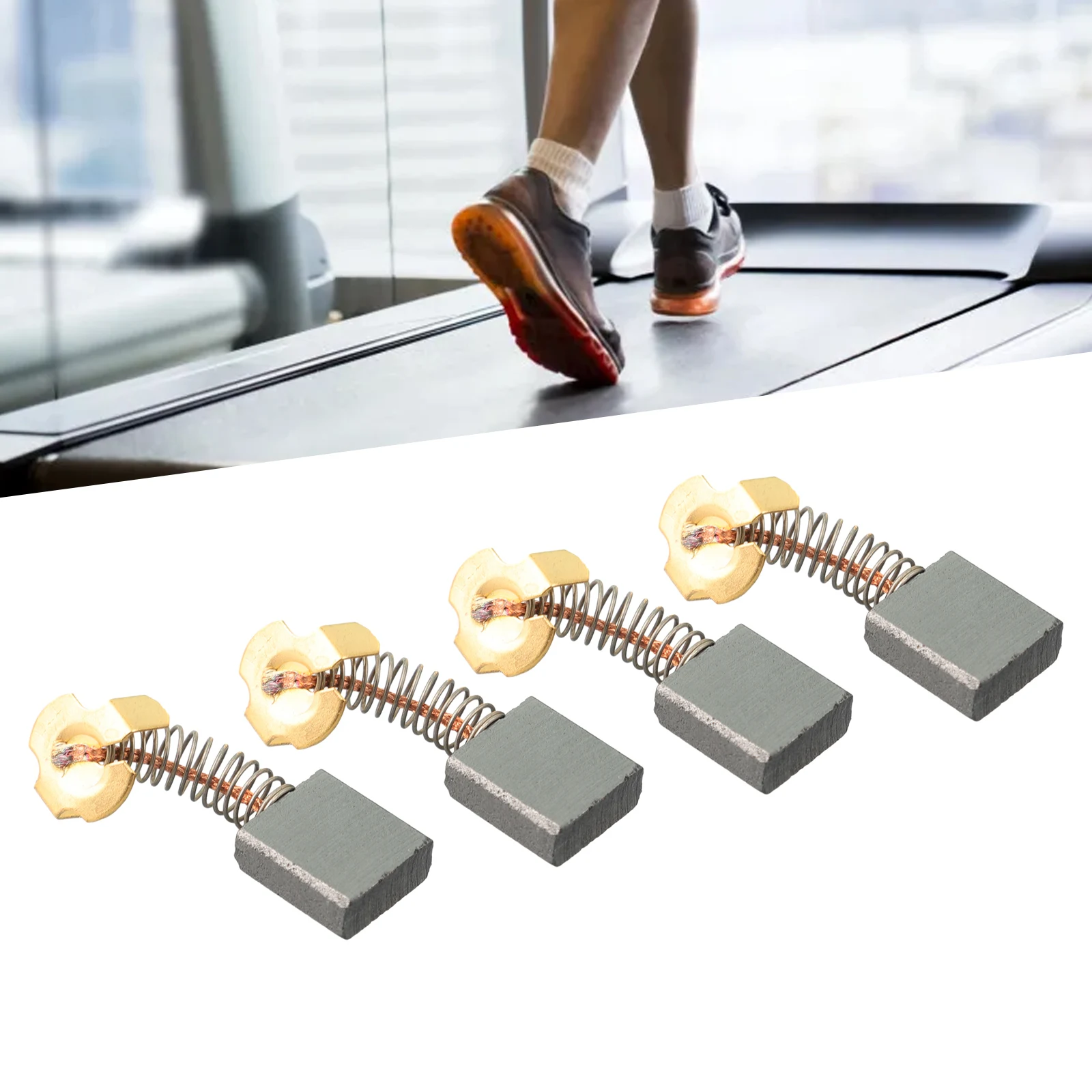 Long Lasting Carbon Brush For Treadmills Compatible With Greenmaster GMD 118 1 And Reebok Fusion E12 4 Pieces