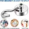 Magnetic Hooks Heavy Duty,Strong Magnet Hooks for Cruise Essentials, Neodymium Earth Magnets with Hook for Hanging 2