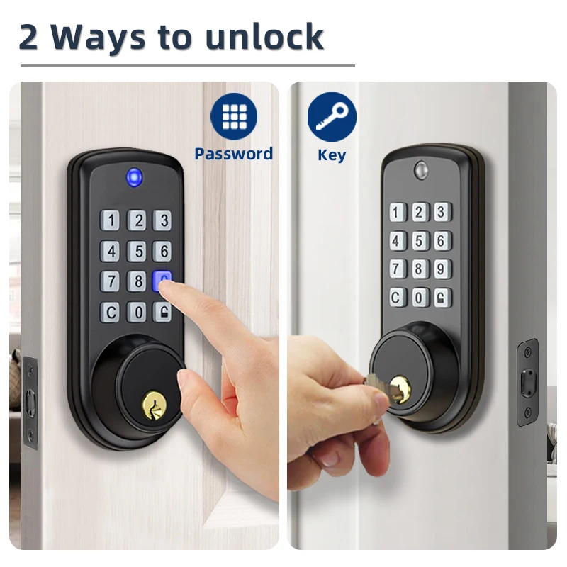 SmartKeylessEnteringtheFrontDoorLockElectronicDigitalSecurity