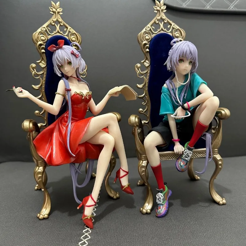 

20CM Beautiful Girl Series Luo Tianyi Red Dress Blue Uniform Figure Model Ornaments Wholesale