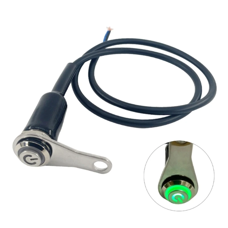 Stainless Steel Bracket Headlight Switch Spot Light ON-OFF Universal 12V Metal Light Switch