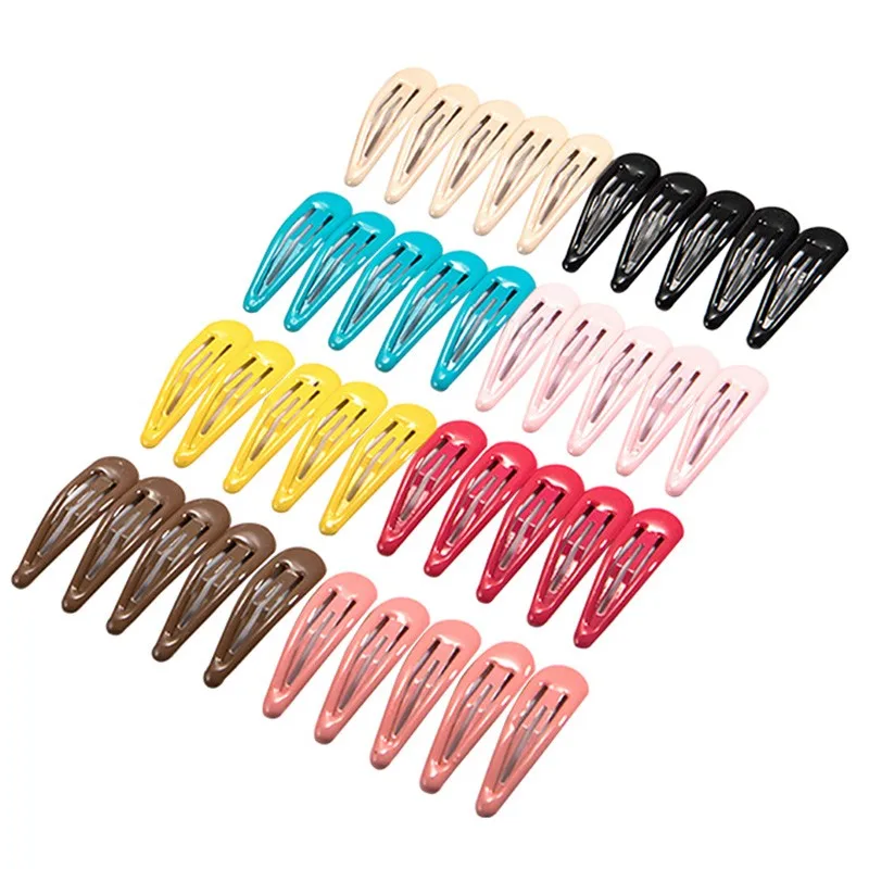 10/20 New Women Girls Cute Colorful Waterdrop Shape Hairpins Sweet Hair Clips Barrettes Slid Clip Fashion Hair Accessories