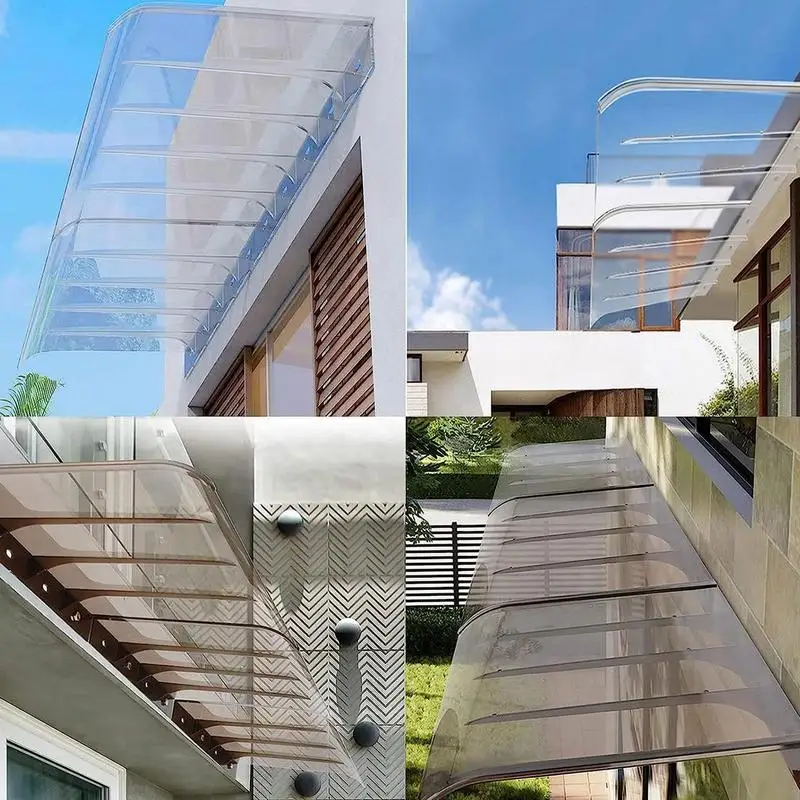 Window Awning Window Awning Front Door Canopy Durable Transparent Roof Window Awning Cover Outdoor Cover For Outdoor Balcony