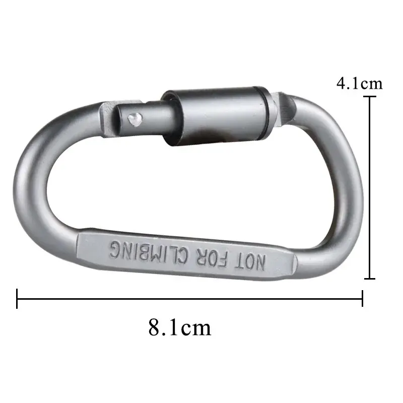 Climbing Carabiner 4PCS Carabiner Set For Key Camping Survival EDC Outdoor Keychain Clip Alloy Aluminum Tactical Hook