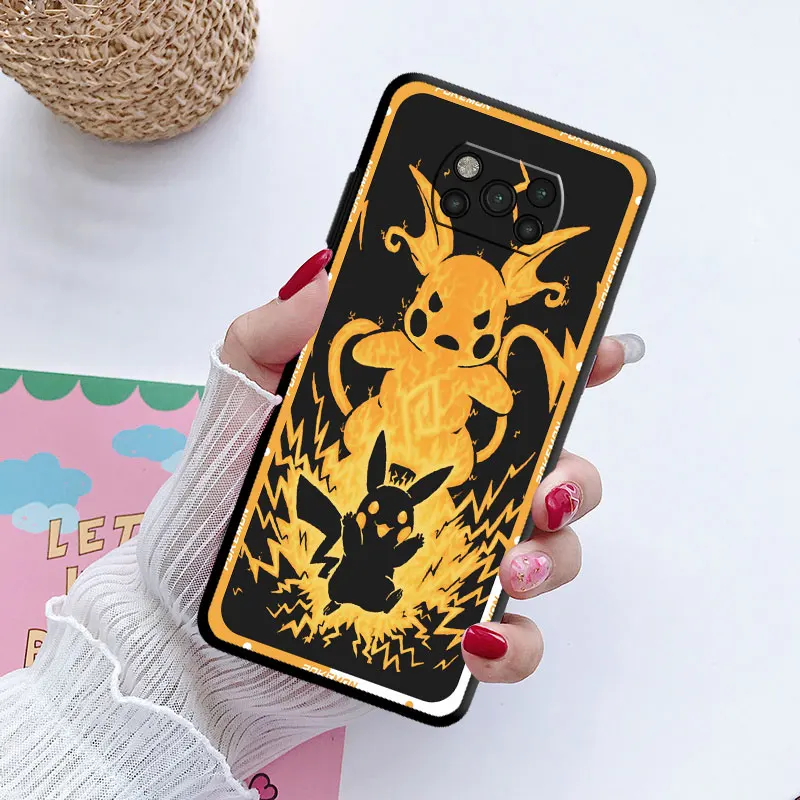 Pokemon Anime Phone Case for Xiaomi Mi Poco F5 X4Pro5G 11 Lite M5 9T X3 NFC 13 Pro M3 12 X 10 Silicone