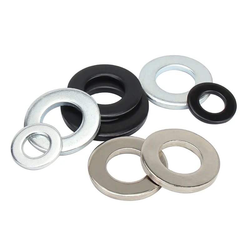 Spring Washer Flat Washer M2 M2.5 M3 M4 M5 M6 M8 M10 M12 M14 M16 M18 M20  M22 M27 Stainless Steel Washers Plain Gaskets - Washers - AliExpress