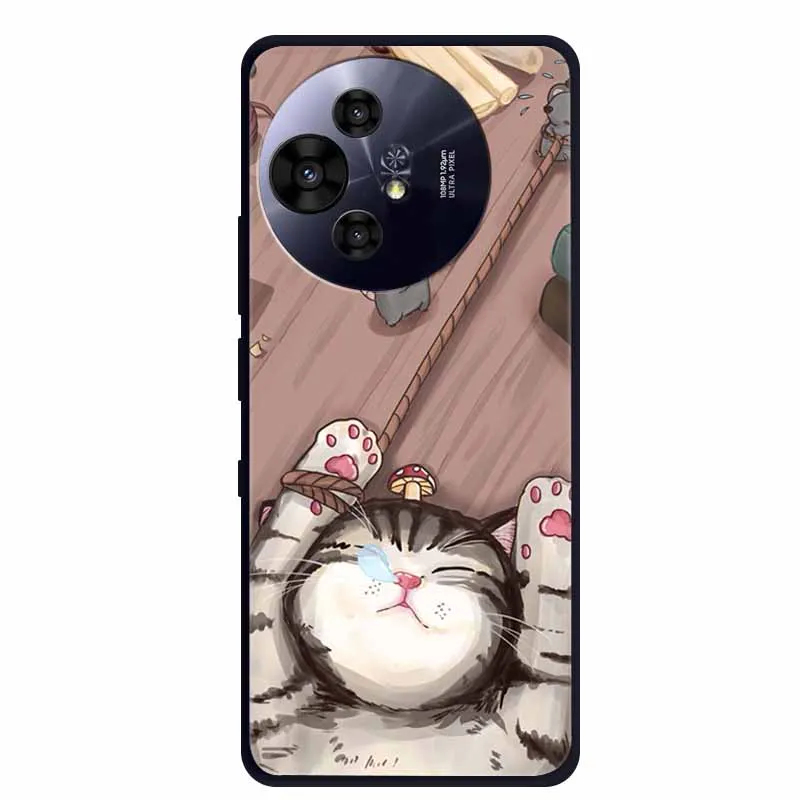 Premium Black Silicone Protective Case for TCL 50 Pro NxtPaper 5G