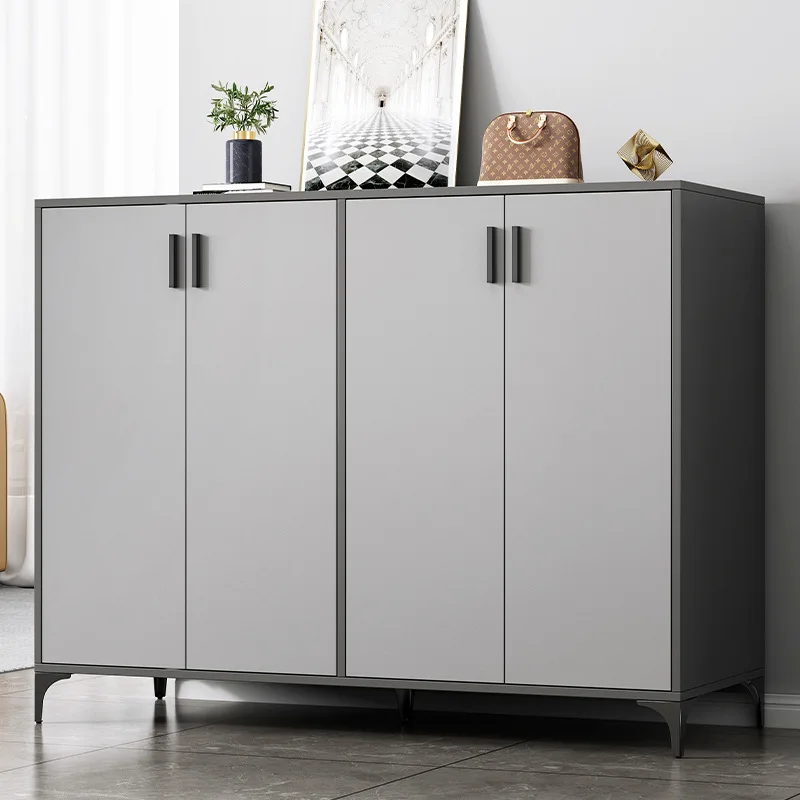 

Светильник роскошные входные двери шкафа для обуви оптом, вместительный домашний шкаф для хранения с дверью