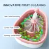Customized Fruit Cleaning Device Wholesale Large Fruit Washer Spinner with Brush 4