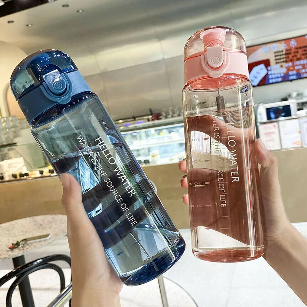 780ml Large Capacity Sports Water Bottle Fruit Lemon Juice Drinking Bottle Infuser Clear Outdoor Travel Plastic Cup Drinkware