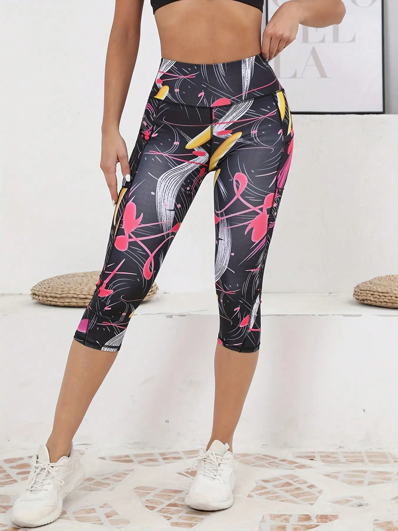Printed Women’s Leggings with Pockets High Waist Yoga Pants Fitness Running Exercise Leggings Best Sellers In Women's Clothing