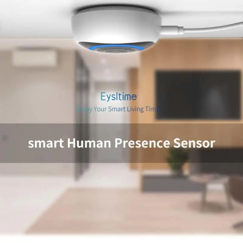 Tuya ZigBee Smart Human Presence Sensor PIR Sensor Micro-motion Detect Human Motion Detector Via Zigbee Gateway Control