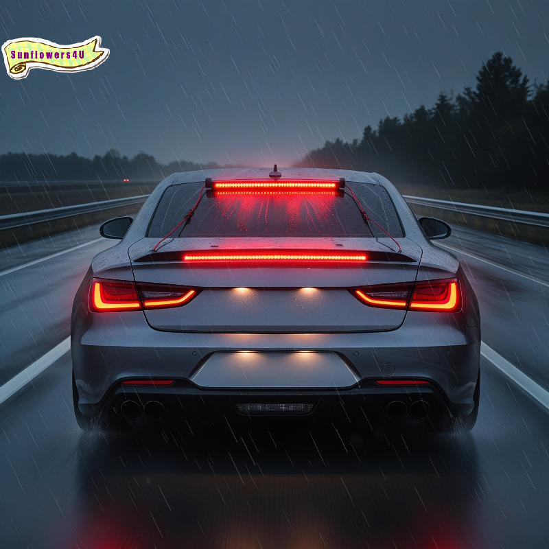  Car SUV 12V LED 3rd Brake Light Universal Tail Stop Lamp Highlight Rear Accessory For Enhanced Traffic Safety Retrofit 