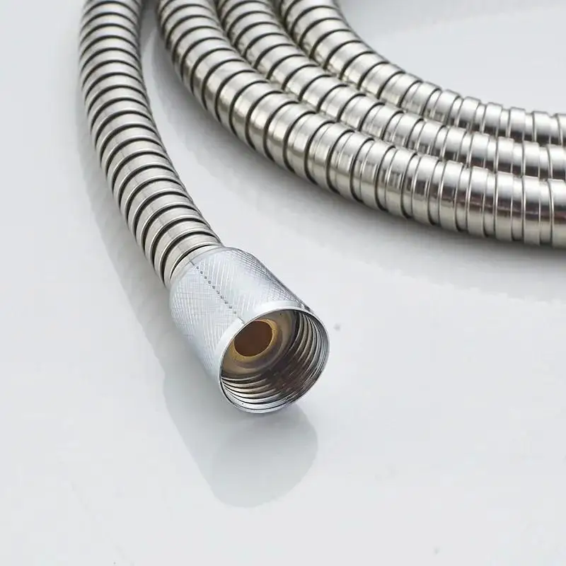 Shower Hose 1 2 Extra Thick Silver Stainless Steel Shower Hose Explosion Proof Plumbing Hose For Showerhead Rainfall Shower And Bath Faucet