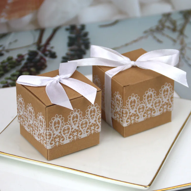 30 Style Kraft Paper Chocolate Candy Gift Boxes Wedding Party Favor Box 
