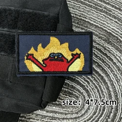 Hell Fire Embroidered Tactical Morale Patch - Military - Grade Hook and Loop Accessory (CUSTOM - 0278)