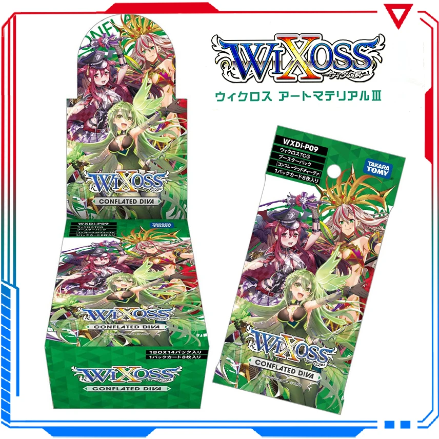 

Wixoss селектор, инфицированный TCG WXDi-P09, обожженный DIVA Booster, Аниме игровая коллекция карт Toys для мальчиков
