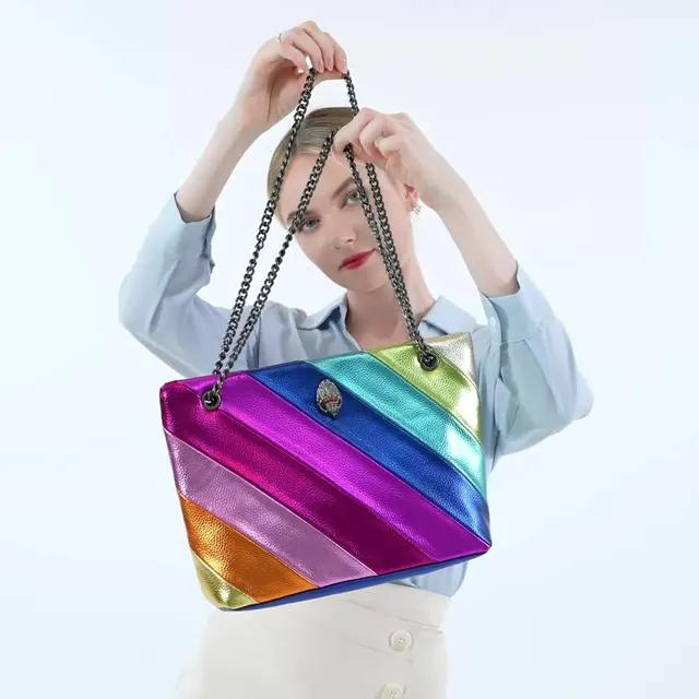 Tote Bag Women Kurt Geiger Eagle Head Rainbow Large-Capacity Women's Shoulder Bag Luxury Designer Messenger Bag Handbag New - Image 5